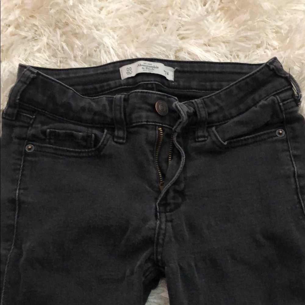 abercrombie and fitch black jeans